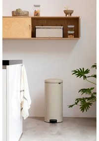 Bidone beige in acciaio 30 l NewIcon - Brabantia