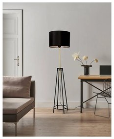 Lampada da terra nera (altezza 154 cm) Tegola - Candellux Lighting