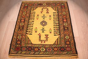 Ardebil Tappeto 100x110 (Iran) Tessuto A Mano