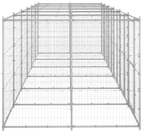 Gabbia per cani da esterno in acciaio zincato 14,52 m²
