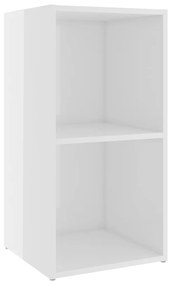 Mobili Porta TV 2 pz Bianco Lucido 72x35x36,5 cm in Truciolato