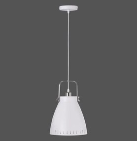 Leuchten Direkt 11059-16 - Lampadario a sospensione con filo EVA 1xE27/60W/230V diametro 21,5 cm bianco