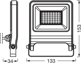 Osram - Proiettore LED ENDURA LED/30W/230V 3000K IP65