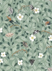 Rebel Walls Carta da parati Pixie Shore - Mint