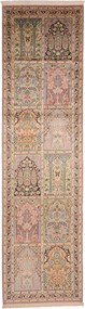 Cashmere Silk Tappeto orientale 80 x 300 (Indian) Annodato A Mano