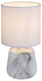 Rabalux 74067 - Lampada da tavolo NALISA 1xE14/40W/230V bianca/effetto marmo