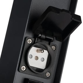 Kanlux 38763-Lampada da esterno con 2 prese DASTEN 1xG9/11W/230V 30 cm IP44 nero