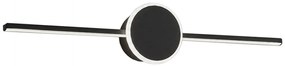 LAMPADA DA MURO DA BAGNO LED SOPRA SPECCHIO 80CM APP850-1W ROUND BLACK