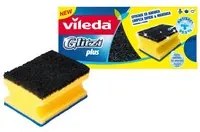 Vileda spugnetta glitzi plus 3 pz. (40 confezioni) - Vileda