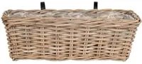 Vaso per Piante Batu, Marrone, Rattan, 20x60x23 cm, EPIKASA