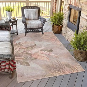 Passatoia beige lavabile 80x200 cm Dusty Leaves – Mila Home