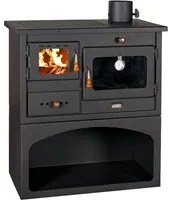 Stufa a legna con forno. Piastre in ghisa. 10kw Potenza termica. Modello Prity 1P 34