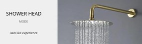 Sistema doccia da incasso ELITE EDITION BCS1343 in ottone, multigetto, in più finiture tra cui oro spazzolato e nero opaco — Cromo
