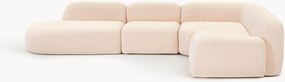 Divano angolare componibile XL in bouclé con chaise longue Wolke