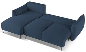 Divano angolare blu (con penisola a sinistra) Malie – Makamii