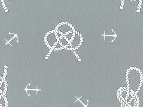 Marino cuscino in cotone disponibile in diverse colorazioni stile marinaresco grigio