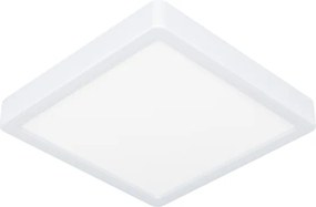 Eglo 901378 -LED RGBW dimmerabile, plafoniera con vetro fumé FUEVA-Z LED/10,5W/230V 22x22cm IP44 bianco