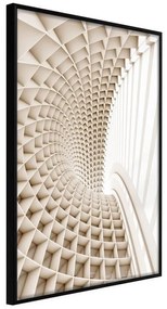 Poster  Curved Library  Cornice Quadri Cornice nera, Larghezza x Altezza Home decor 20x30