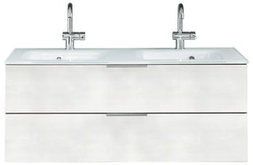Mobile da bagno sotto lavabo PELIPAL bianco L 119 x H 48 x P 45 cm 2 cassetti, lavabo non incluso