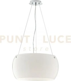Lampadario a sospensione equatore bianco 3 luci attacco e27 40xx40x...