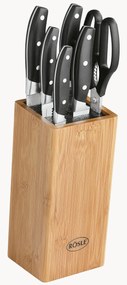 Set coltelli con blocco coltelli con 5 coltelli e 1 paio di forbici Cuisine