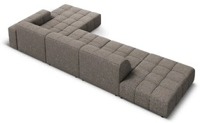 Divano angolare in grigio scuro (con penisola a destra) Chicago – Cosmopolitan Design