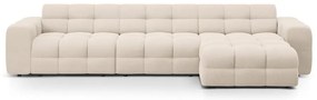 Divano angolare beige (con penisola a destra/con chaise lounge) Kendal – Micadoni