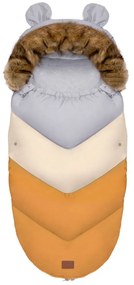 Marsupio Teddy in grigio-arancio