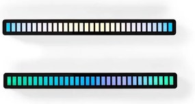 Nedis GALDP110BK - Lampada da tavolo LED RGB ricaricabile LED/250 mAh