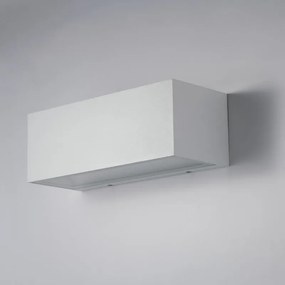 Applique LED moderno da esterno Twin bianco IP54, luce bianco naturale 3000 lumen, INTEC