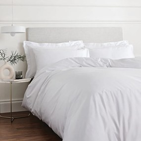 Biancheria da letto Classic in cotone sateen bianco, 200 x 200 cm - Bianca