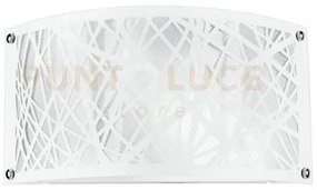 Applique a parete batik bianca 2 luci attacco e14 32x9x17cm