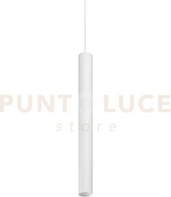 Look round sospensione 1 luce attacco gu10 d.6x70cm bianco
