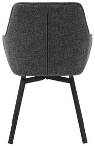 Sedia da pranzo grigia Alma - Unique Furniture