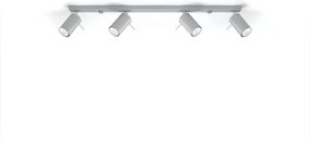 Lampada da Soffitto 4xGU10 RING 4L Orientabile in Acciaio