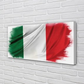Stampa quadro su tela Flag italiana 100x50 cm
