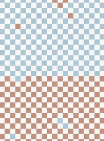 Rebel Walls Carta da parati panoramica Pixels - Orange & Blue