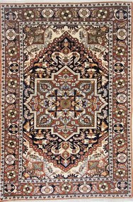 Ghuchan Tappeto 190x130 Verde (Iran) Annodato A Mano