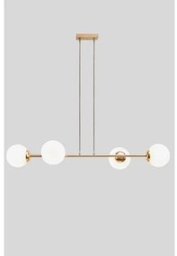 Lampadario a sospensione con filo FIRA 4xE27/60W/230V oro