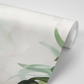 Carta da parati – Monstera acquerello