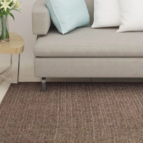 Tappeto İn Sisal Naturale 80x350 Cm Marrone /