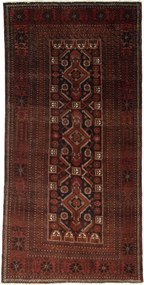 Tappeto 100x200 Rosso (Iran) Annodato A Mano