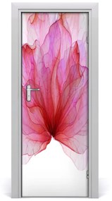 Adesivo per porta Fiore rosa 75x205 cm