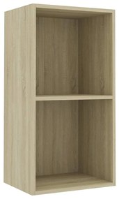 Libreria 5 Ripiani Rovere Sonoma 40x30x76,5cm Legno Multistrato