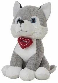 Peluche Husky Cuore 48 cm