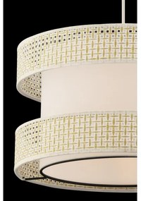 Lampadario a sospensione con cavo HALO 1xE27/60W/230V colore crema