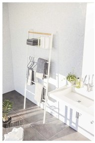 Appendiabiti bianchi con ripiano Scala Tower - YAMAZAKI