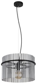 Globo 15698H - Lampadario a sospensione con filo GORLEY 1xE27/60W/230V diametro 40 cm nero