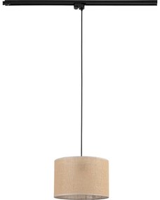 Lampadario su filo per sistema a binario TRACER 1xE27/15W/230V diametro 30 cm nero/marrone