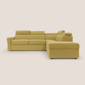 Avalon divano letto angolare con materasso H18 cm in tessuto impermeabile T03